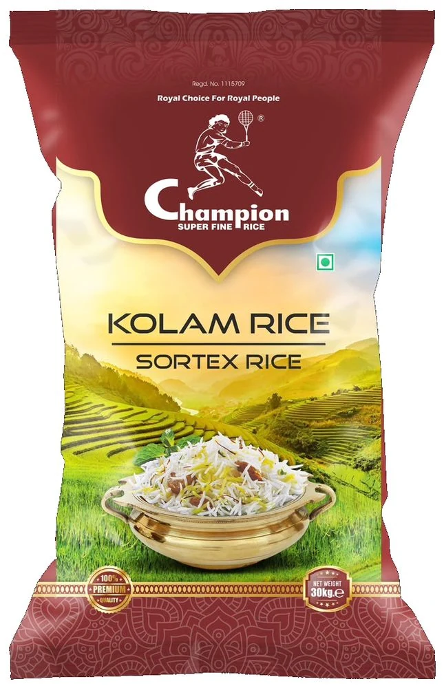 Champion Kolam Sortex Rice 30 kg bag
