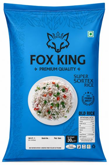 Fox King Super Sortex Rice 30 kg blue bag