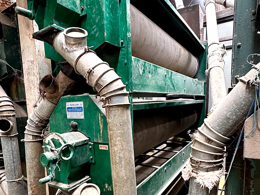 Rice length grader machine at Shree RadhaGovind rice mill